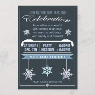 Fête de fin d'année Fête de Noël Invitation
