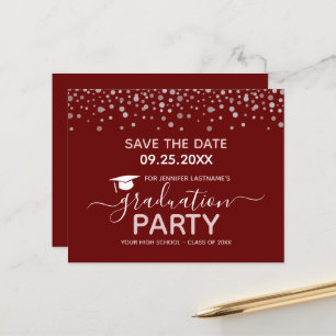 Fête de fin d'études Enregistrer la date Invitatio