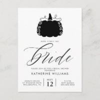 FETE DE FUTURE MARiee | Carte Postale Citrouille D