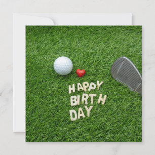 Fête de golf avec amour et balle de golf & Sand we
