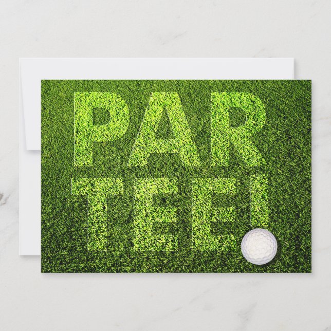 Fête de Golf Cutomizable Invitation (Devant)