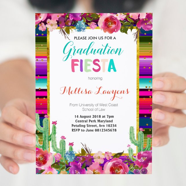Fête de graduation Fiesta Invitation (Créateur téléchargé)