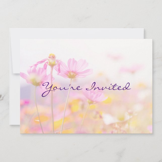 Fête de jardin Fleur Invitation d'anniversaire (Devant)