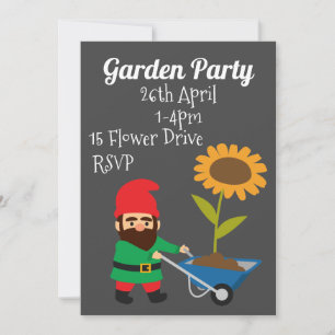 Fête de jardin lutin mignon Invitation