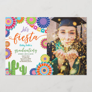 Fête de la Fiesta Graduation Invitation Parti mexi