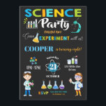 Fête de la Mad Science Invitation Boy<br><div class="desc">Personnalisez facilement et rapidement cette formidable invitation de soirée scientifique avec le nom, l'âge et les détails de votre enfant, appuyez simplement sur le bouton customiser pour réorganiser et formater le style et l'emplacement du texte. Certaines des images peuvent être déplacées pour accommoder les détails de votre partie. c) The...</div>