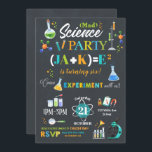 Fête de la Mad Science Invitation Boy<br><div class="desc">Personnalisez facilement et rapidement cette formidable invitation de soirée scientifique avec le nom de votre enfant, l'âge et les détails de votre parti, appuyez simplement sur le bouton customiser pour réorganiser et formater le style et le placement du texte. Important : Pour le nom du garçon d'anniversaire, s'il dépasse 4 lettres,...</div>