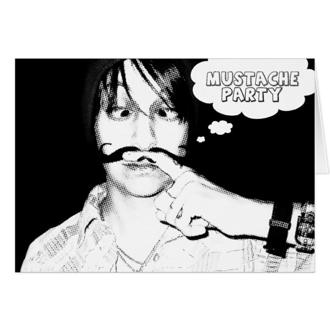 fête de la moustache : staches comiques (Devant horizontal)