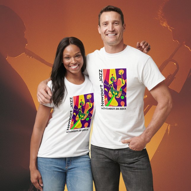 Fête de la Musique Vibrant T-Shirt Conception pers (Custom Festival Tee Shirt)