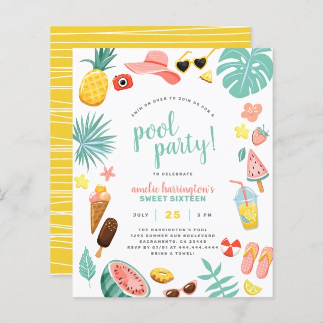 Fête de la pastèque, de l'ananas et du bassin trop (Devant / Derrière)