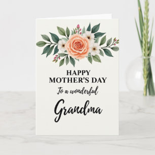 Fête de la plus douce grand-mère carte Bloom