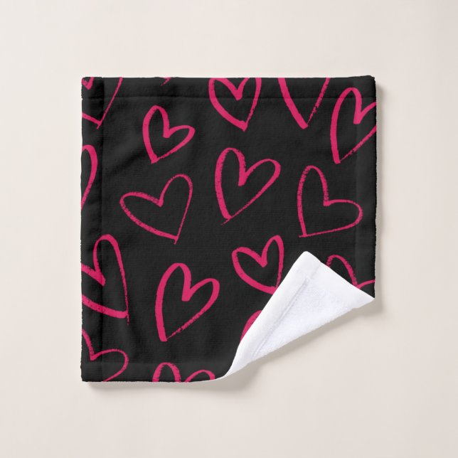 fête de la Saint-Valentin des motifs du coeur (Gant de toilette)