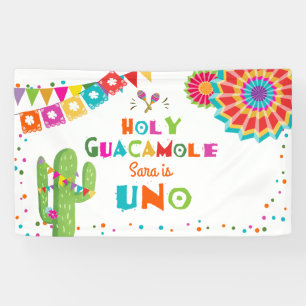 Fête de la Sainte Guacamole Bannière Cactus Uno