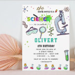 Fête de la science Mad Invitation d'anniversaire<br><div class="desc">Faites preuve de curiosité et célébrez avec style nos invitations à des fêtes d'anniversaire sur le thème de la science ! Parfaites pour les jeunes scientifiques et les esprits curieux, ces invitations présentent des designs amusants et colorés inspirés de la chimie, de la biologie et de l'espace. Customisez avec les...</div>