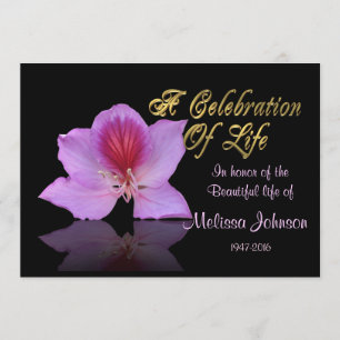 Fête de la vie Invitation lavande orchidée