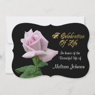 Fête de la vie Invitation lavande rose