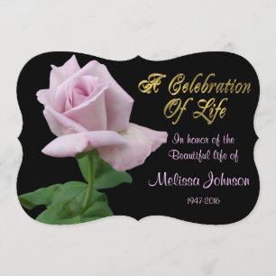 Fête de la vie Invitation lavande rose