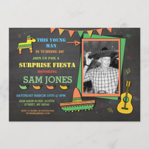 Fête de l'anniversaire Mexique Mexique Invitation 