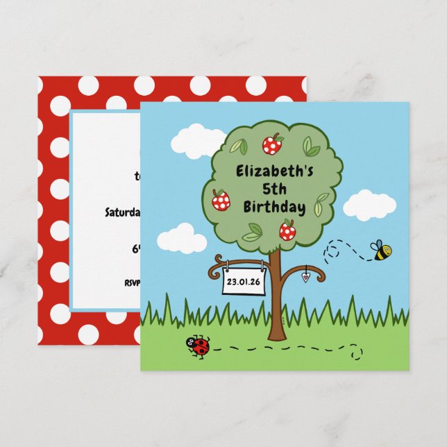 Fête de l'arbre de célébration personnalisée Fête  (Devant / Derrière)