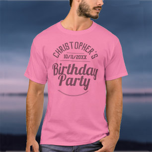 Fête de l'homme d'un T-shirt d'anniversaire