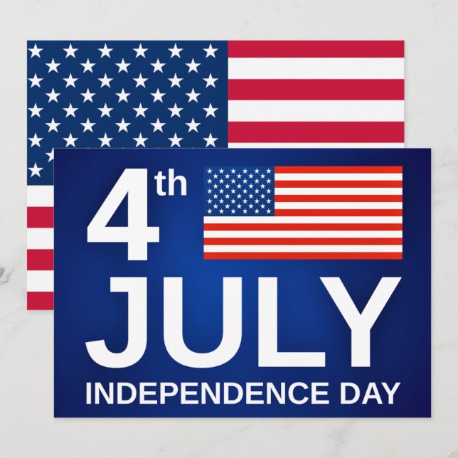 Fête de l'Indépendance - 4 juillet - Drapeau des E (Devant / Derrière)