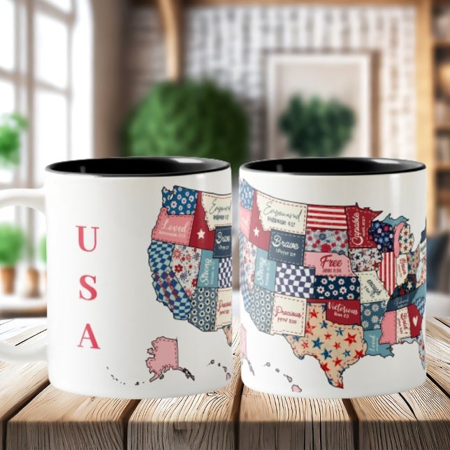 Fête de l'Indépendance des États-Unis café Mug (Créateur téléchargé)
