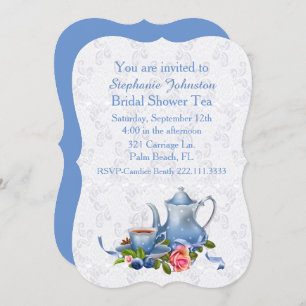 Fête de l'mariée à thé Lace Look Invitation