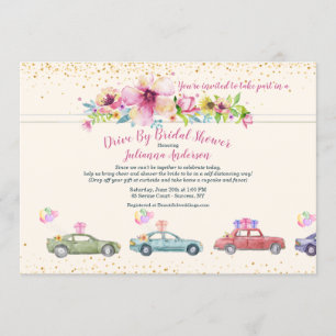 Fête de l'mariée Drive By Invitation