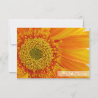 Fête de l'mariée Orange Flower Invitation
