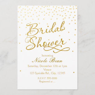 Fête de mariage Invitation point confetti blanc et