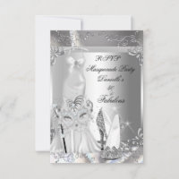 Fête de Mascarade RSVP Fabuleux 50 Argent