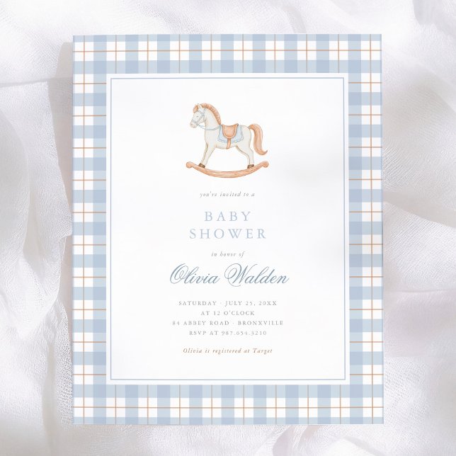 Fête de naissance bébé budget Cheval à bascule Gin (Créateur téléchargé)