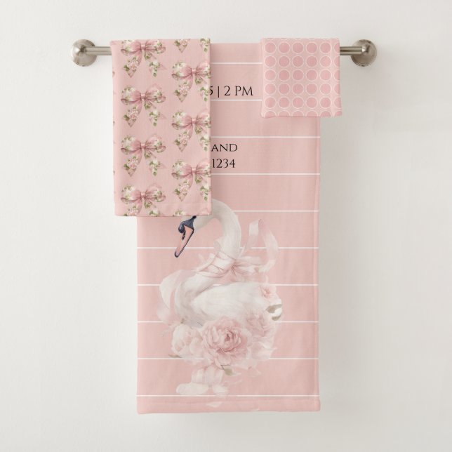 Fête de naissance fille à l'arc rose  (En situation)