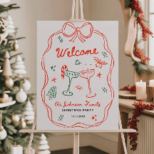 Fête de Noël Affiche de bienvenue Noël Amies Fêtes