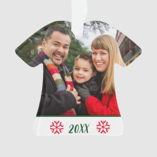 Fête de Noël avec photo de famille à deux faces