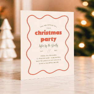 Fête de Noël Cadre Vague Rétro à Petit Prix