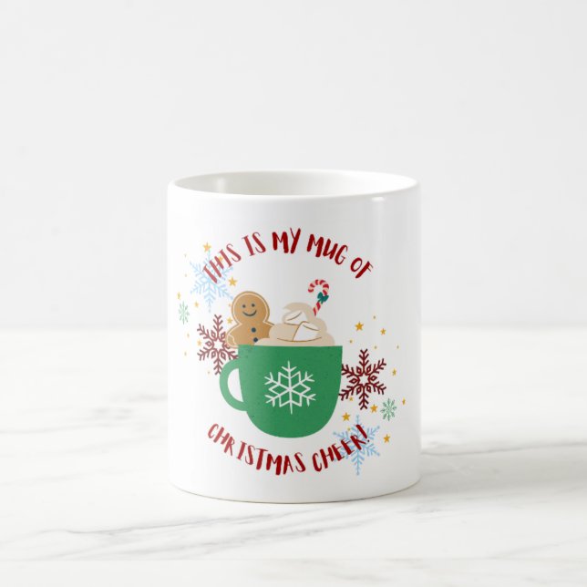 Fête de Noël Cheer Mug avec l'homme en pain d'épic (Centre)