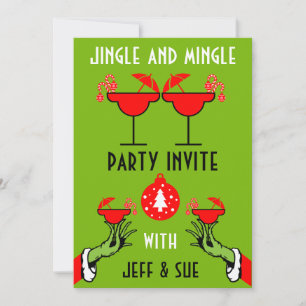 fête de noël cocktail boissons invitation
