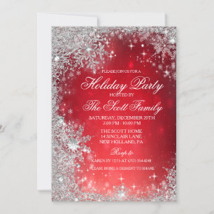 Fête de Noël d'hiver Invitation