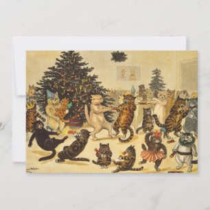 Fête de Noël du chat - Louis Wain