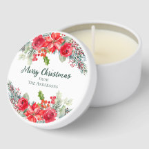 Fête de Noël élégante florale