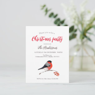 fête de noël invitation carte postale vacances