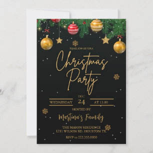 Fête de Noël Invitations Fête de Noël