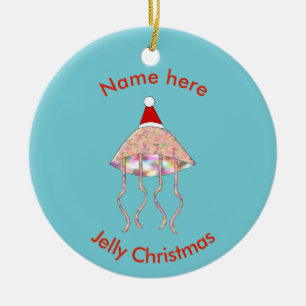 Fête de Noël Jellyfish Custom Ornement