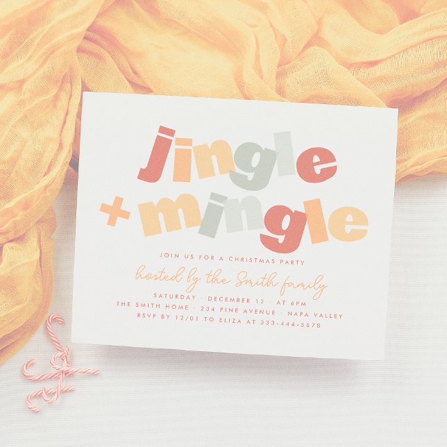 Fête de Noël Jingle & Mingle Budget moderne (Créateur téléchargé)