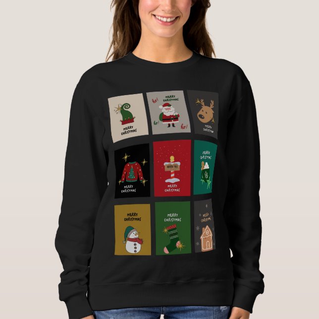 Fête de Noël sweatshirt féminine (Devant)