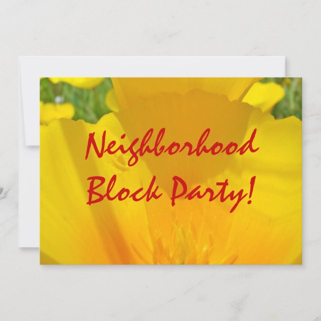 Fête de quartier ! Invitations Annonces (Devant)