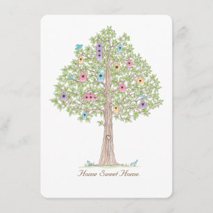 Fête de réchauffement du foyer ou carte de changem