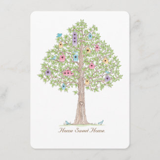 Fête de réchauffement du foyer ou carte de changem