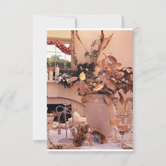 **FÊTE DE REMERCIEMENT OU DÎNER** INVITATION (Devant)